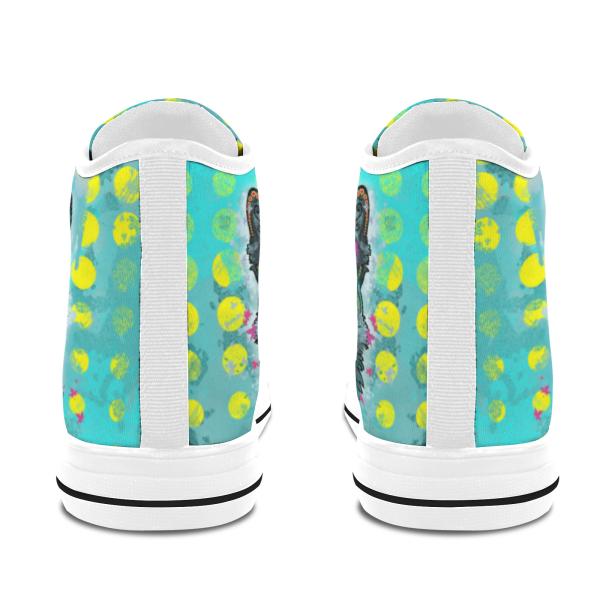 Sneaker mit Hundemotiv Eddy - Turnschuh, Sportschuh, bunt, Unisex, Grösse 36-46, Mischling, Mix, deutscher Schäferhund